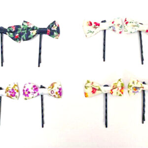 Invisible Moño de Tela Liberty Por Par