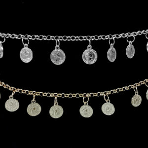 Cinturón Cadena con Dijes Monedas