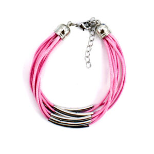 Pulsera Varias Vueltas Tiento con Dijes