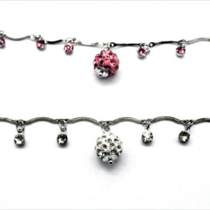 Pulsera con Dije Bola de Fuego y Strass