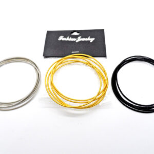 Pulseras Esclavas Resorte Metal en Set