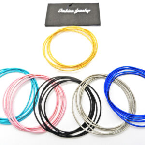 Pulseras Esclavas Resorte Metal en Set