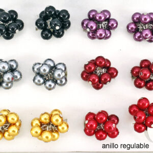 Anillo Racimo Perlas Tamaño Regulable