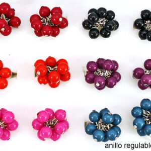 Anillo Racimo Perlas Tamaño Regulable
