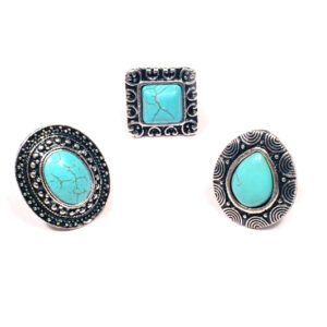 Anillo Piedra Turquesa Tamaño Regulable