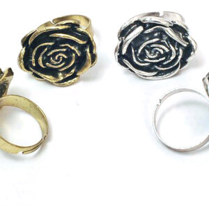 Anillo Flor Metal Tamaño Regulable