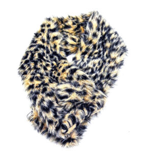 Cuello Símil Piel Animal Print