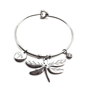 Pulsera Acero Quirúrgico con Dijes Acero Quirúrgico