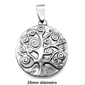 Dije Árbol de la Vida Acero Quirúrgico