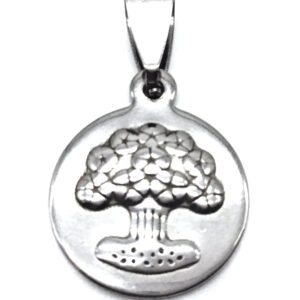 Dije Redondo con Árbol Acero Quirúrgico