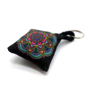 Llavero Mandala - Soft de Tela Impresa Ambos Lados