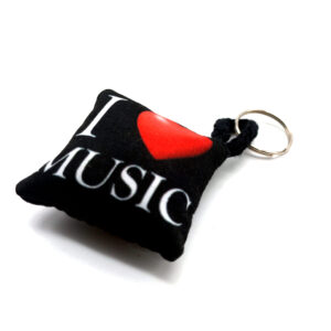 Llavero I Love... - Soft de Tela Impresa Ambos Lados