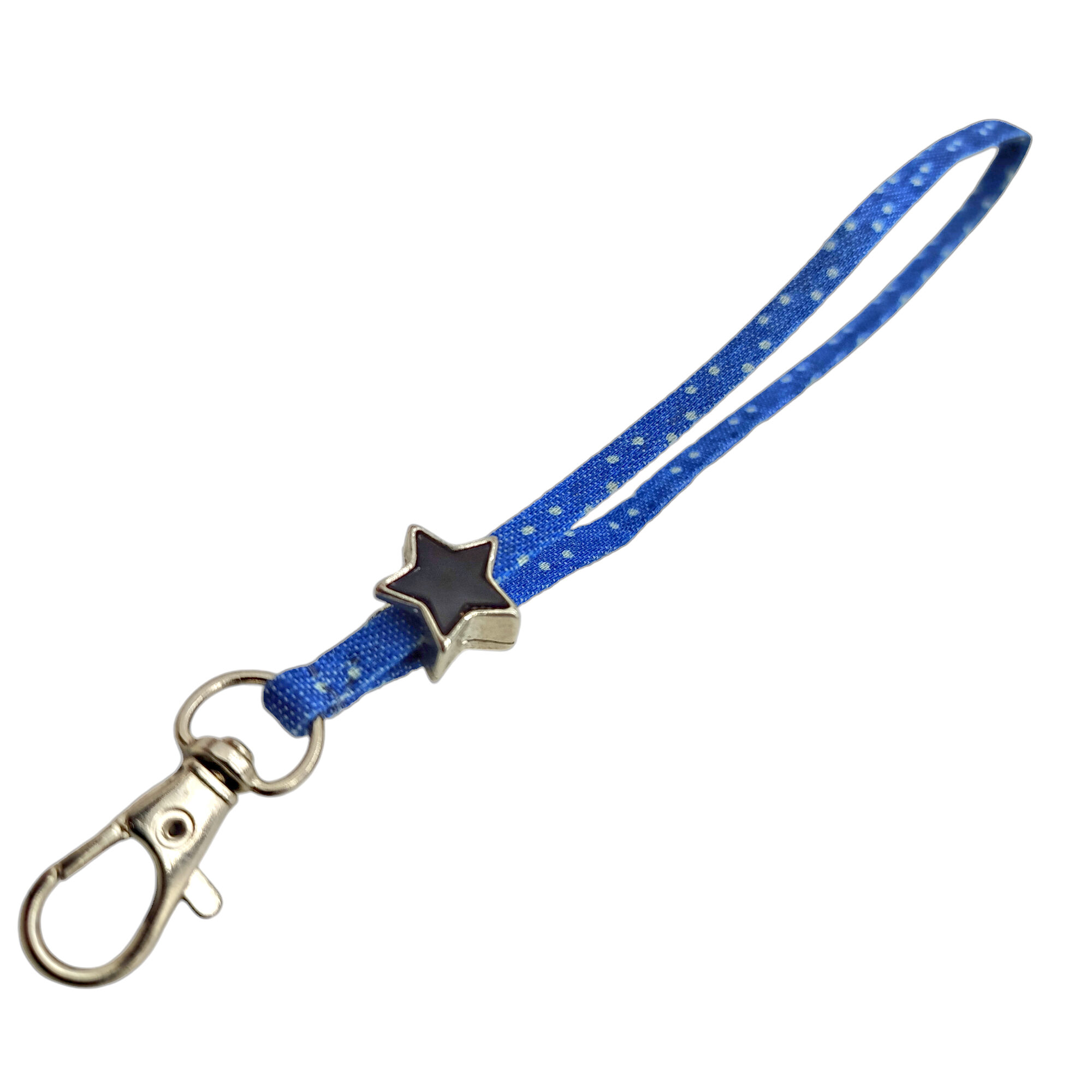 Strap Jean con Estrellas y Dije Estrella Esmaltado - Incluye Adaptador Universal Transparente