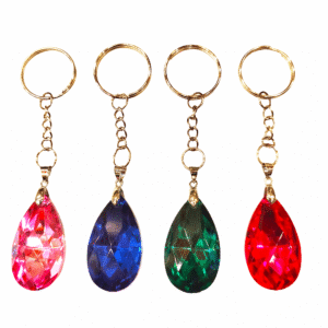 Llavero con Dije Gota Facetado