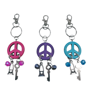 Llavero Racimo Paz con Dijes