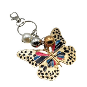 Llavero Mariposa Esmaltada con Mosqueton