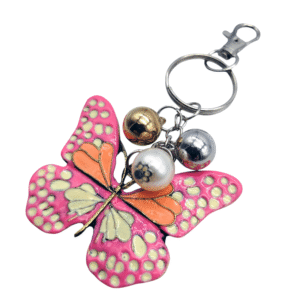 Llavero Mariposa Esmaltada con Mosqueton
