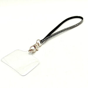 Colgante Celular con 2 Líneas de Tachas - Incluye Adaptador Universal Transparente