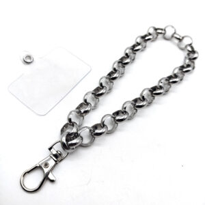 Strap Cadena Rolo Grande Acero Quirurgico – Incluye Adaptador Universal Transparente