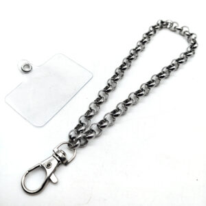 Strap Cadena Rolo Mediana Acero Quirurgico – Incluye Adaptador Universal Transparente