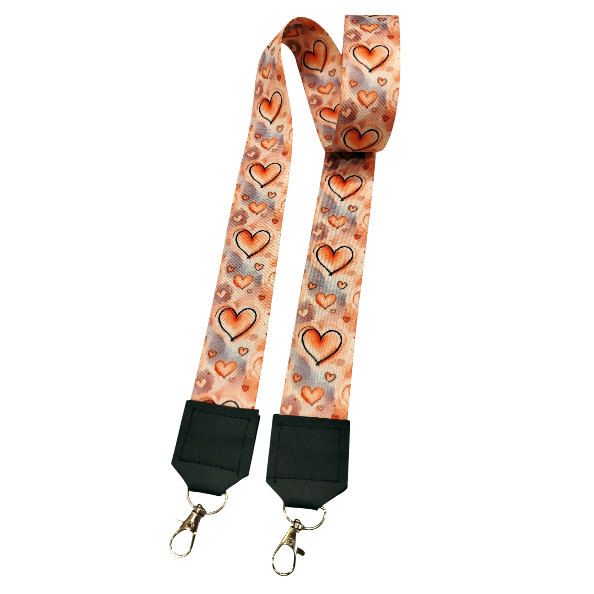 Correa Para Celular Corazones Rosas – Incluye Adaptador Transparente