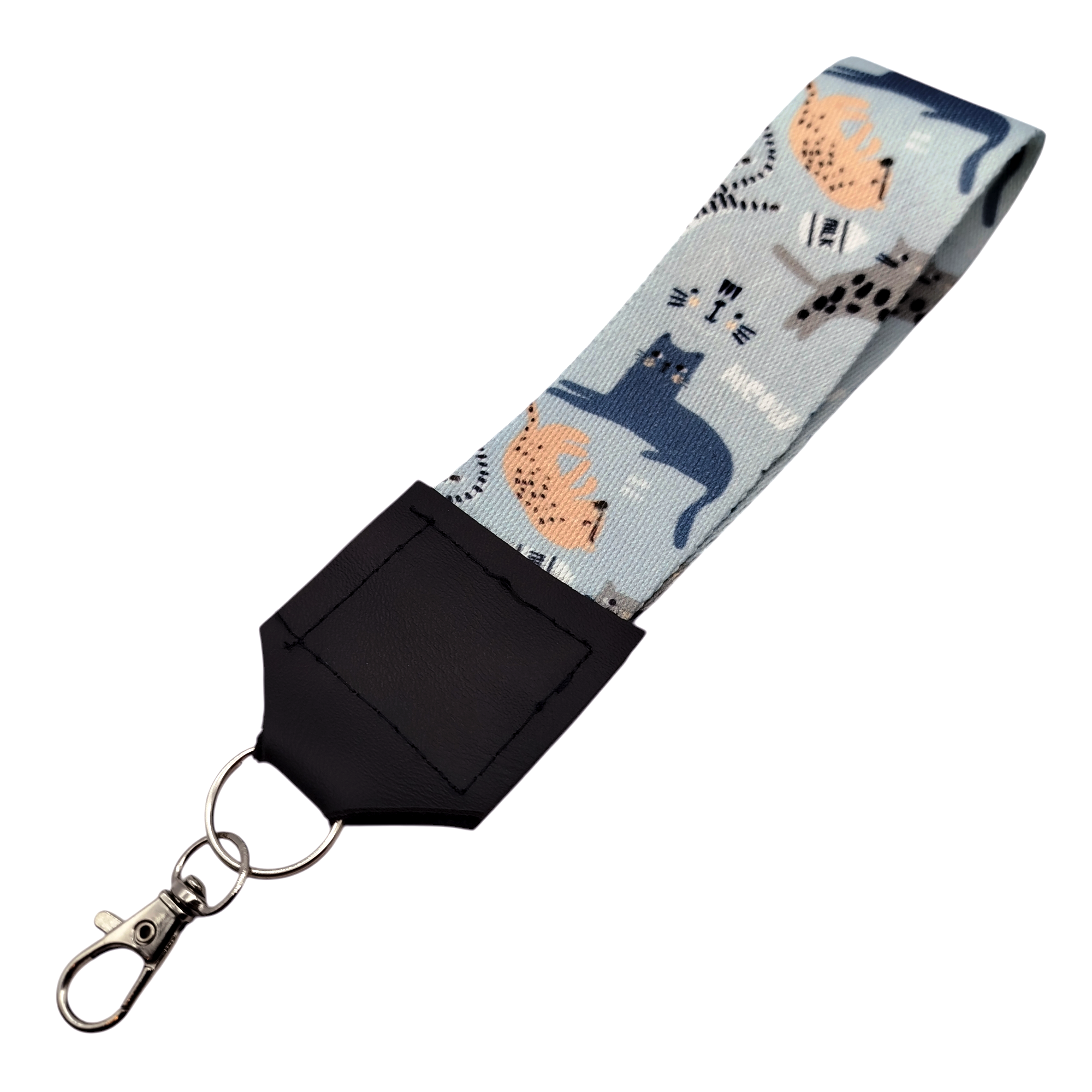 Strap Correa Para Celular Gato Gris – Incluye Adaptador Transparente