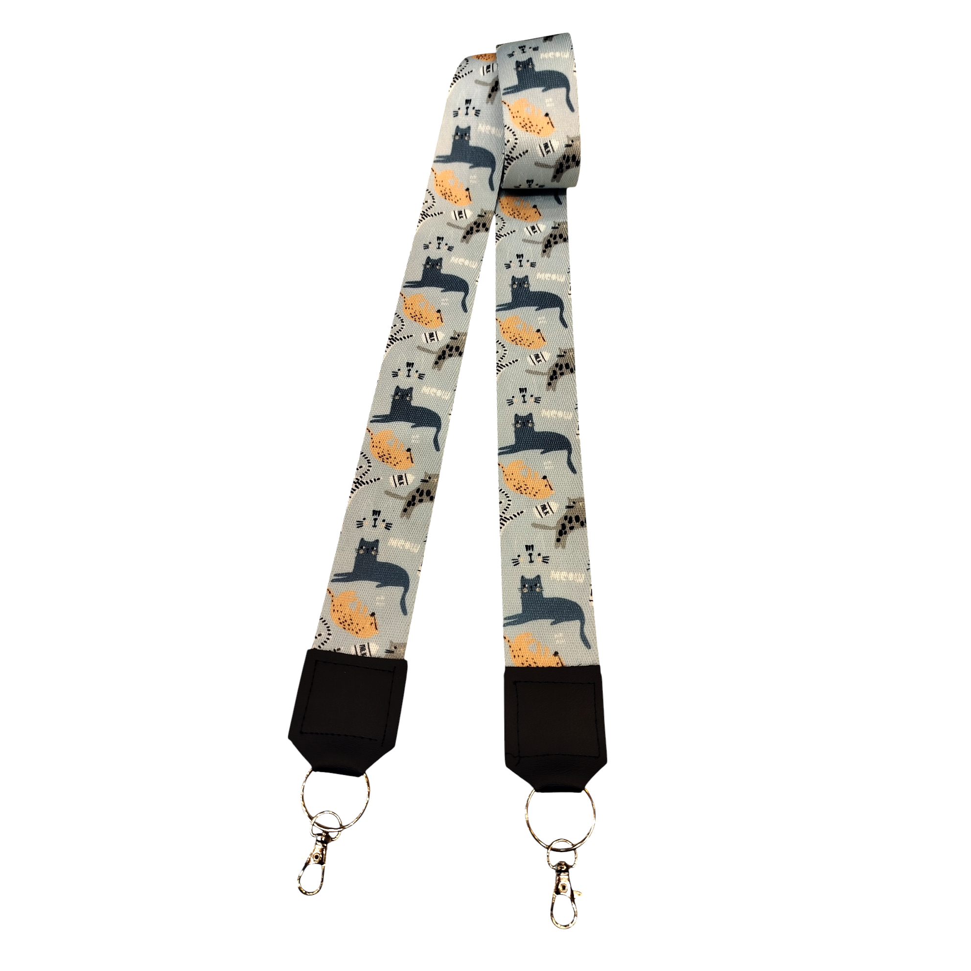 Correa Para Celular Gato Gris – Incluye Adaptador Transparente