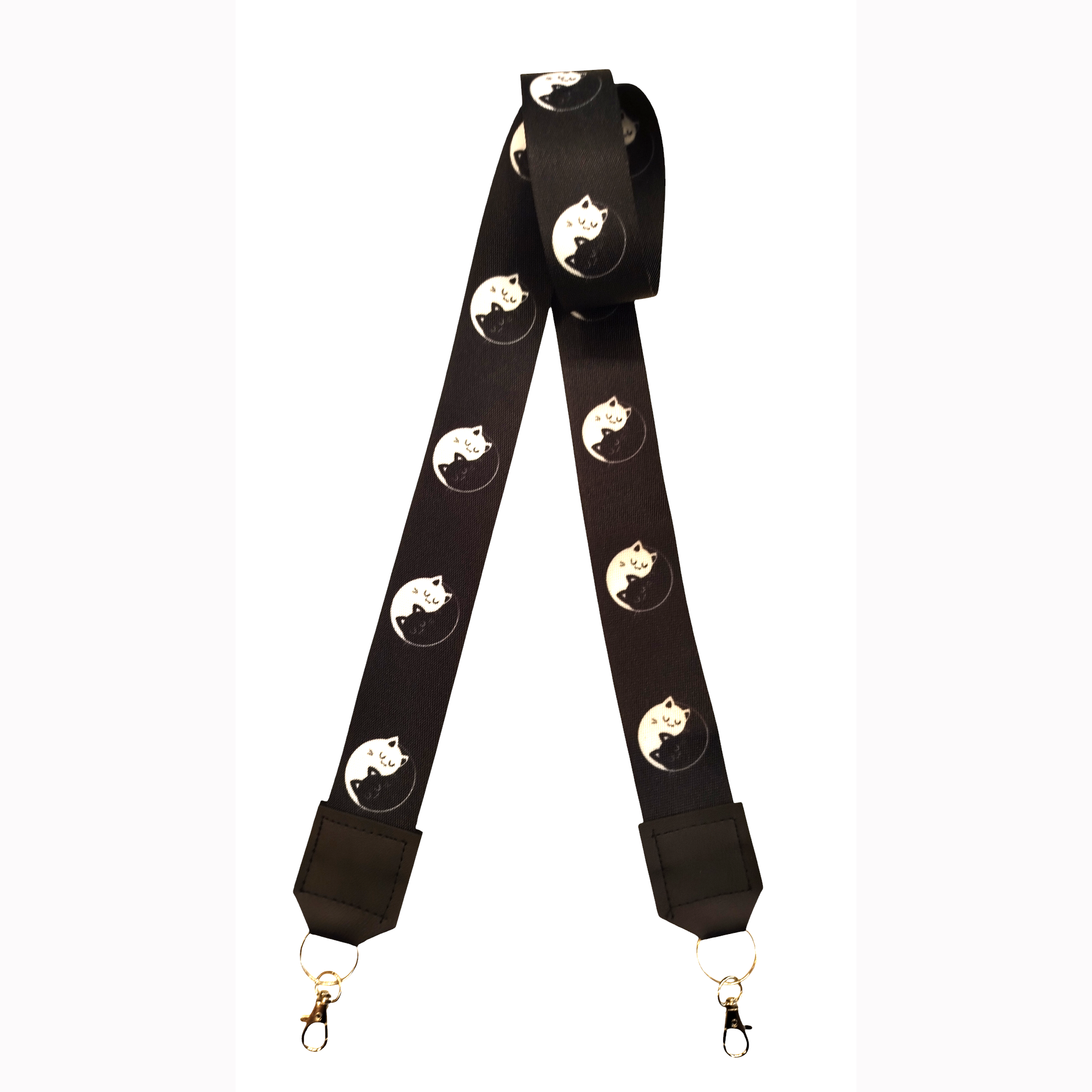 Correa Para Celular Gato Yin-Yang – Incluye Adaptador Transparente