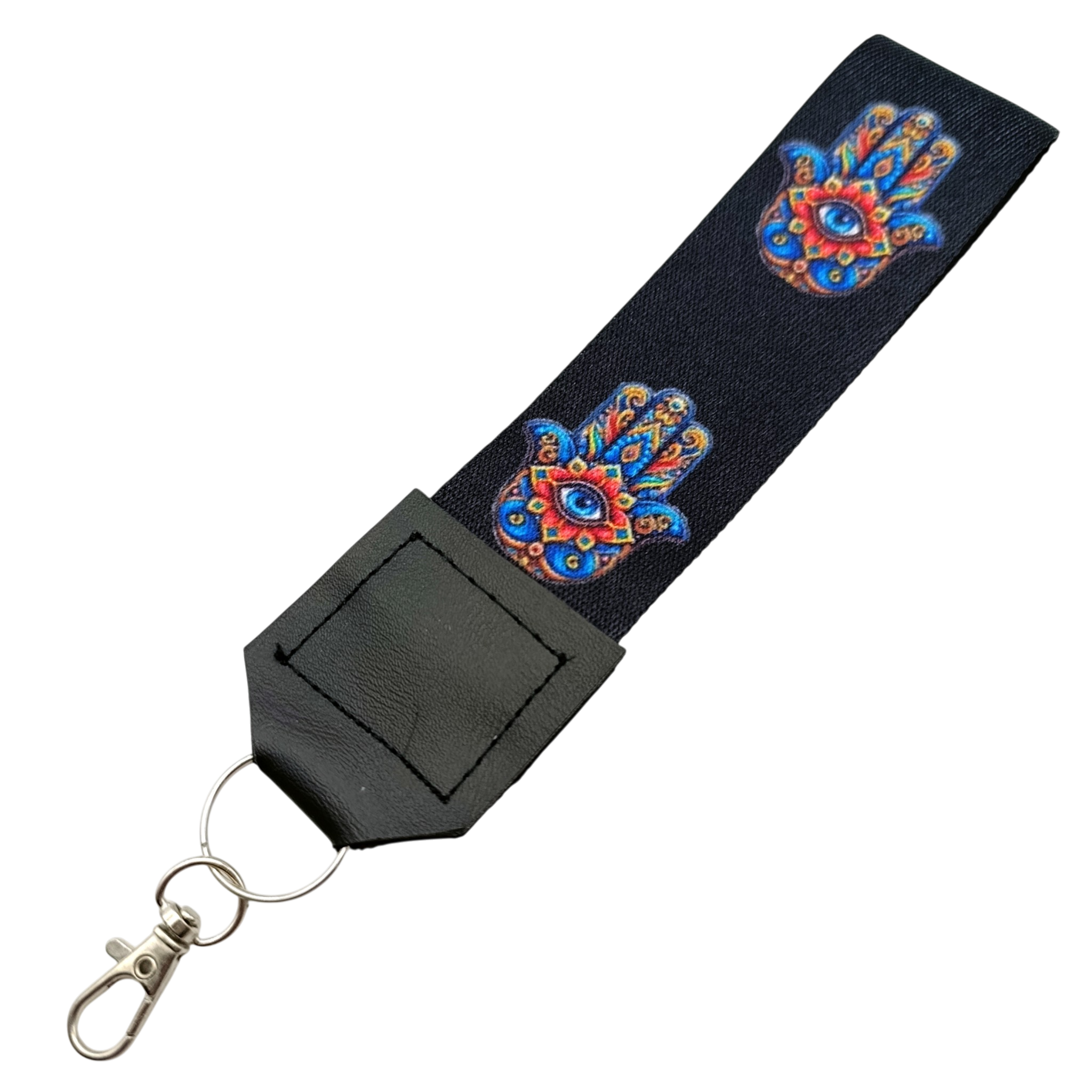 Strap Correa Para Celular Mano Con Ojo Multicolor – Incluye Adaptador Transparente