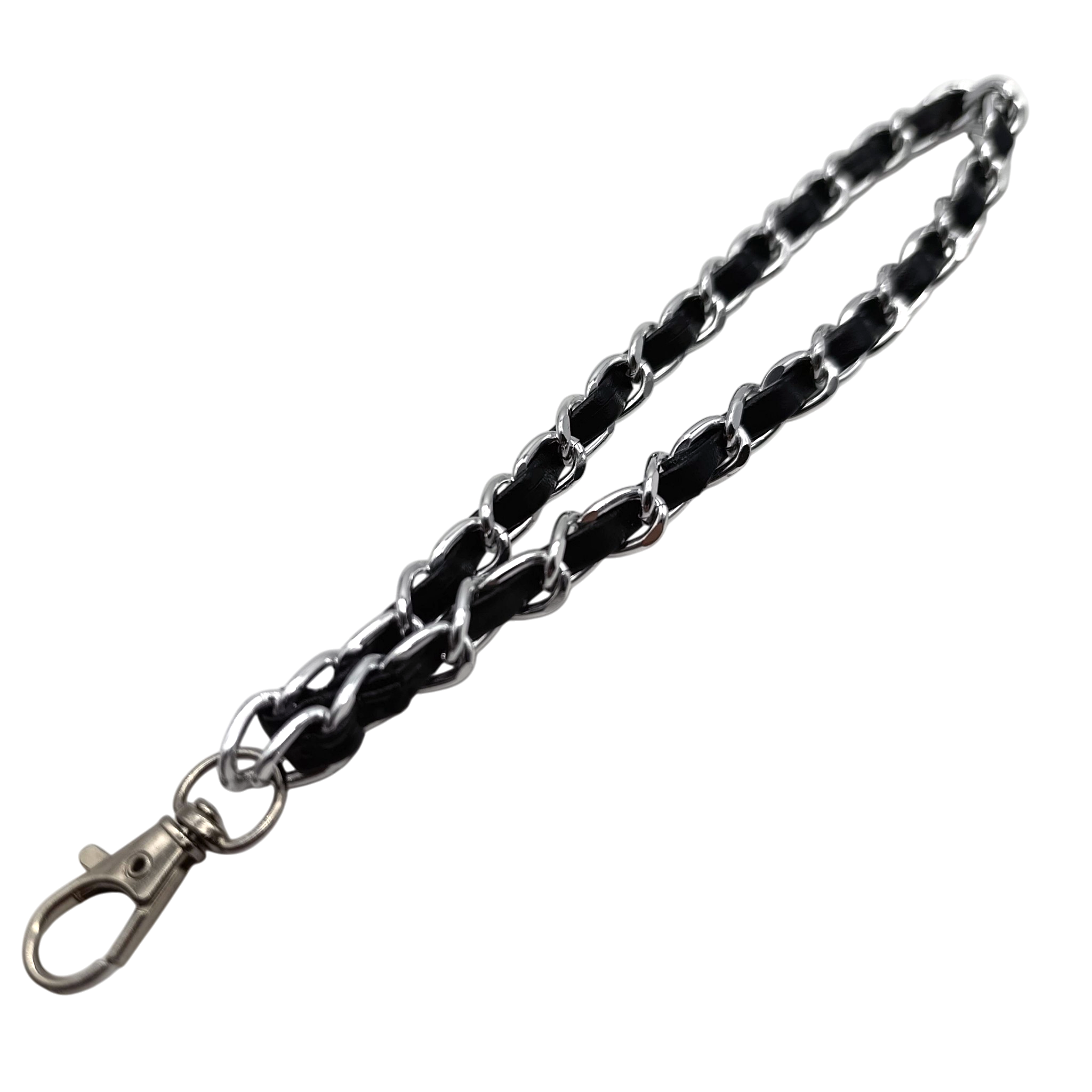 Strap Ibiza Cadena Con Cuerina Entrelazada - Incluye Adaptador Universal Transparente