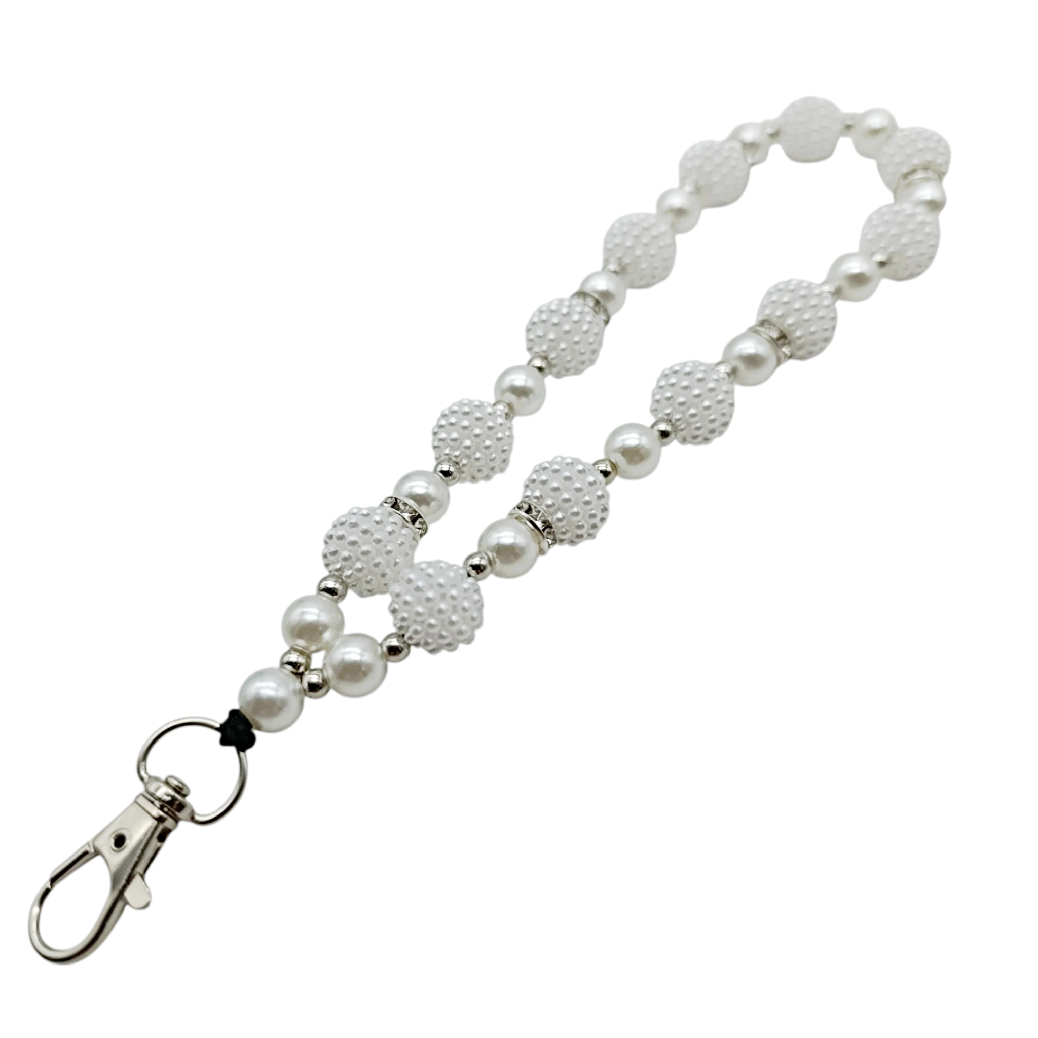 Strap Multiperlas Con Donas De Strass - Incluye Adaptador Universal Transparente