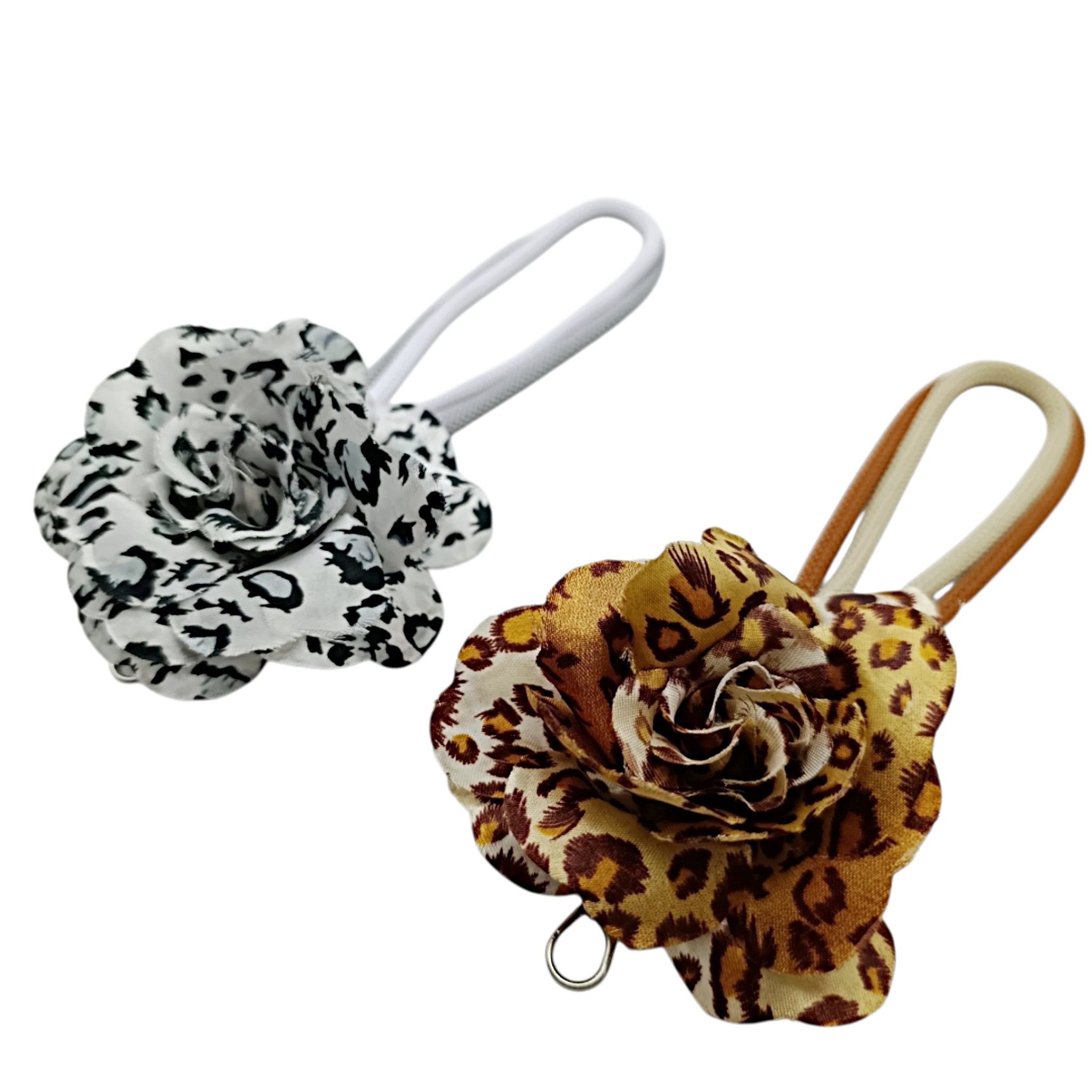 Strap Con Flor Animal Print - Incluye Adaptador Universal Transparente