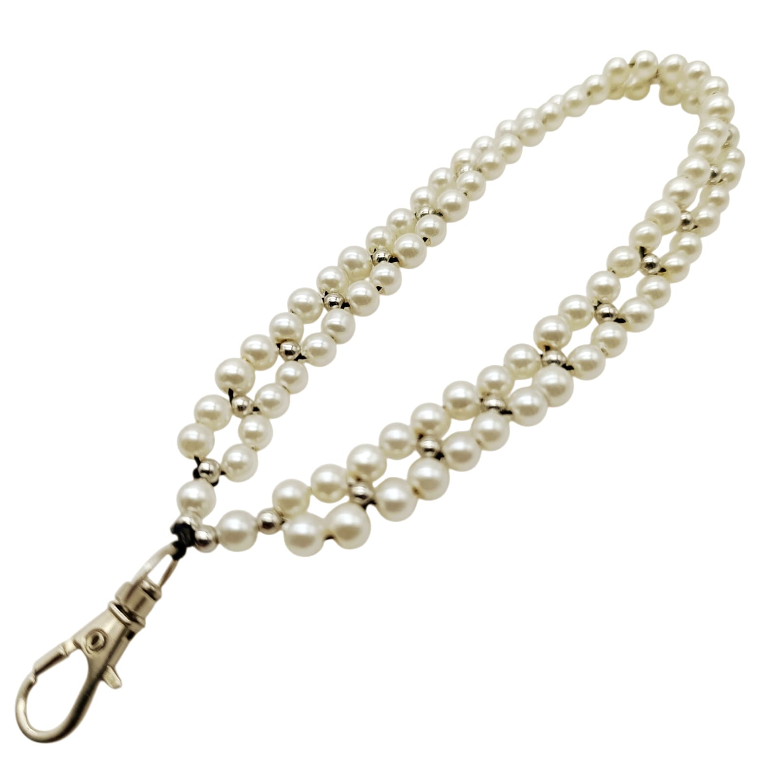 Strap 2 Lineas de Perlas - Incluye Adaptador Universal Transparente